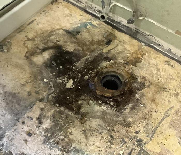 Toilet seal worn away and leaking