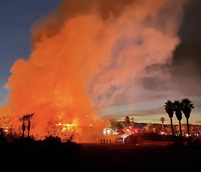 Club house on fire at golf course 
